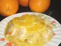 鶏肉のオレンジソース煮